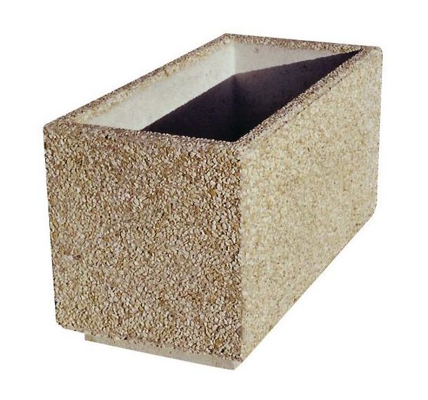 Jardinière béton rectangulaire - Manutan Expert