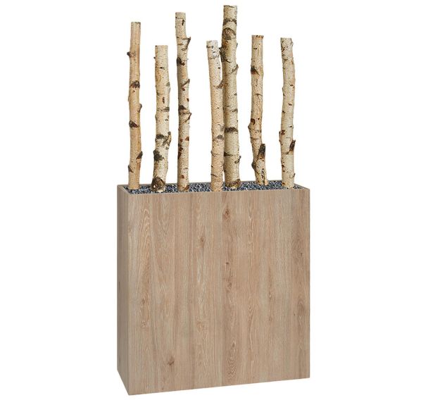 Jardinière bois BOSCO ht 174 cm Bouleau