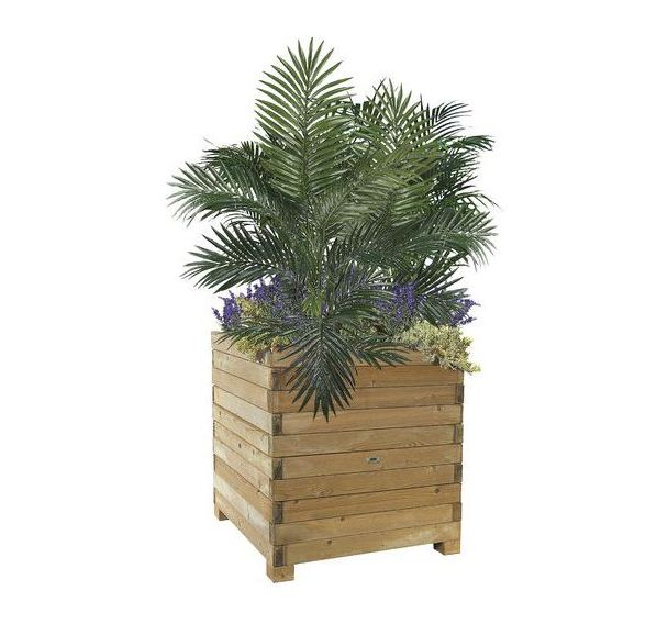 Jardinière bois naturel