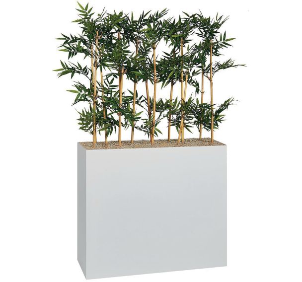 Jardinière métal sur patins M1 hauteur 74 cm Bambous
