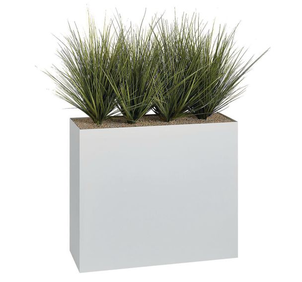 Jardinière métal sur patins M1 hauteur 74 cm Graminées