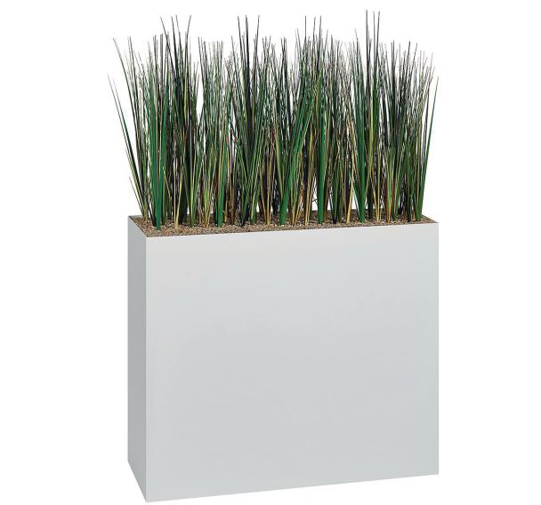 Jardinière métal sur patins M1 hauteur 74 cm Herbes
