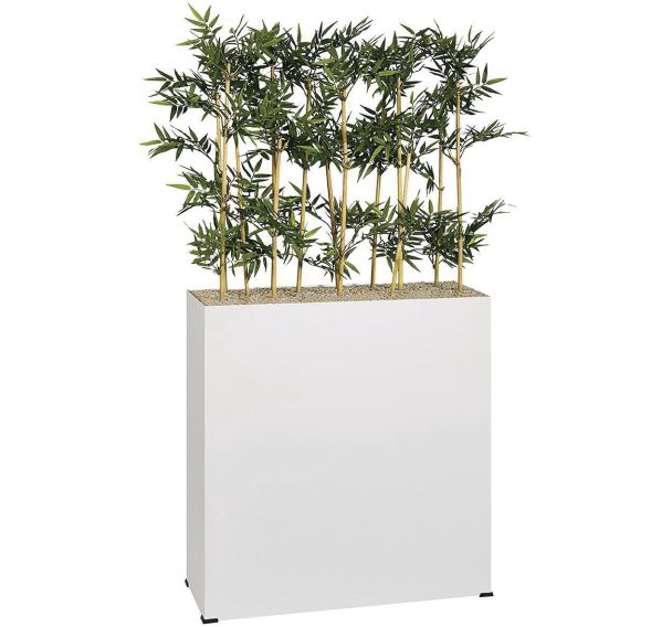 Jardinière métal sur roulettes M1 hauteur 90 cm Bambous