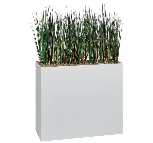 Jardinière métal sur roulettes hauteur 74 cm Herbes