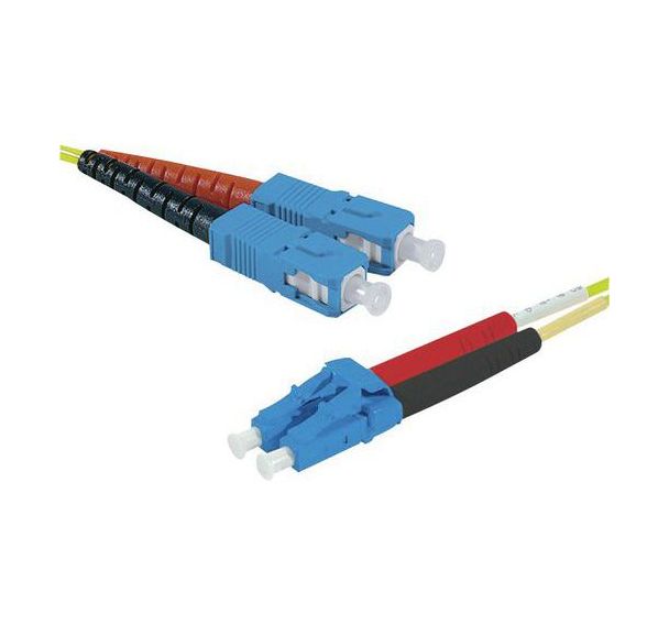 Jarretière duplex 2.0 mm mono OS2 9/125 SC-UPC/LC-UPC 10 m