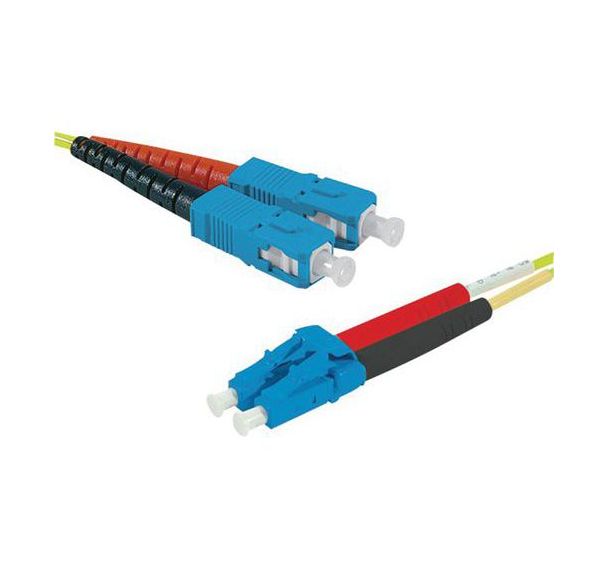 Jarretière duplex 2.0 mm mono OS2 9/125 SC-UPC/LC-UPC 1 m