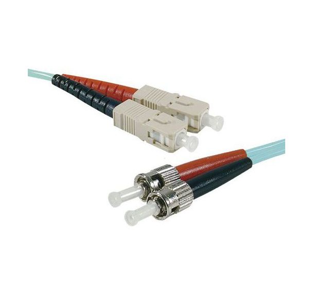 Jarretière duplex 2.0 mm multi OM3 50/125 ST-UPC/SC-UPC 10 m