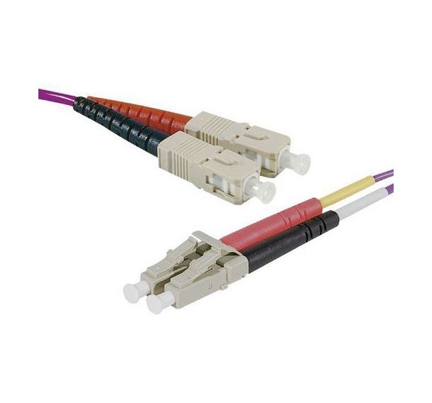 Jarretière duplex 2.0 mm multi OM4 50/125 SC-UPC/LC-UPC 10 m