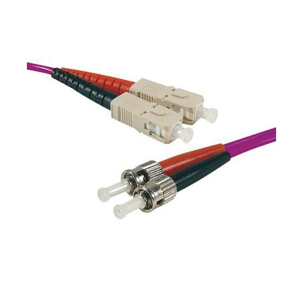 Jarretière duplex 2.0 mm multi OM4 50/125 ST-UPC/SC-UPC 1 m