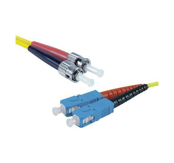 Jarretière duplex mono OS2 9/125 SC-UPC/ST-UPC jaune - 2 m