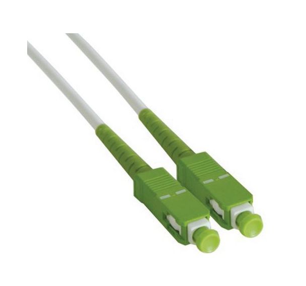 Jarretière simplex mono OS2 9/125 SC-APC/SC-APC blanc -7,5 m