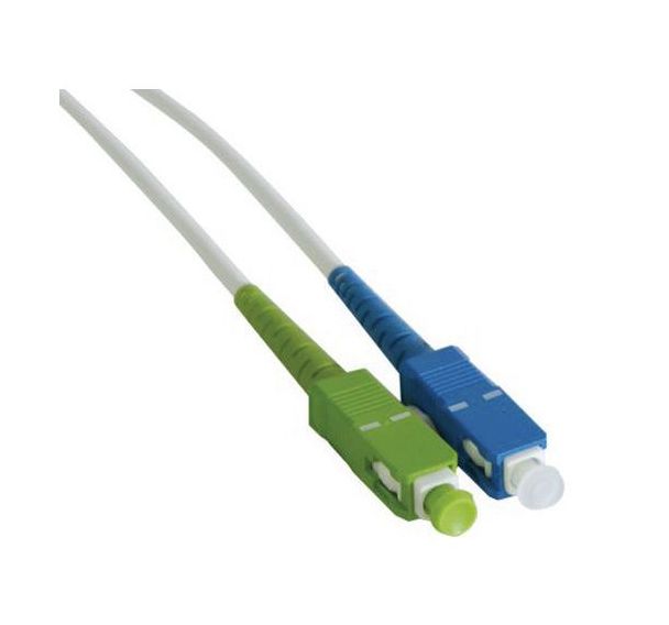 Jarretière simplex mono OS2 9/125 SC-APC/SC-UPC blanc - 10 m