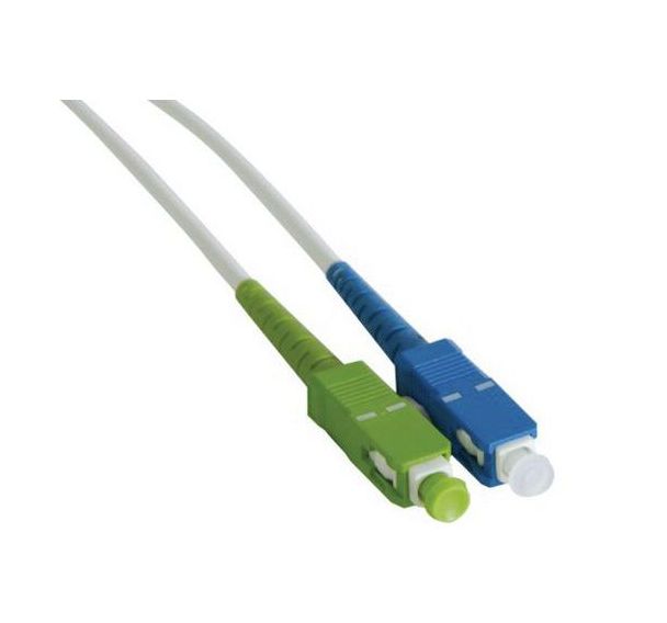 Jarretière simplex mono OS2 9/125 SC-APC/SC-UPC blanc - 3 m