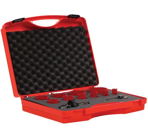 Jeu 10 scies cloches bi-métal HSS Ø 19 à 64mm - Manutan