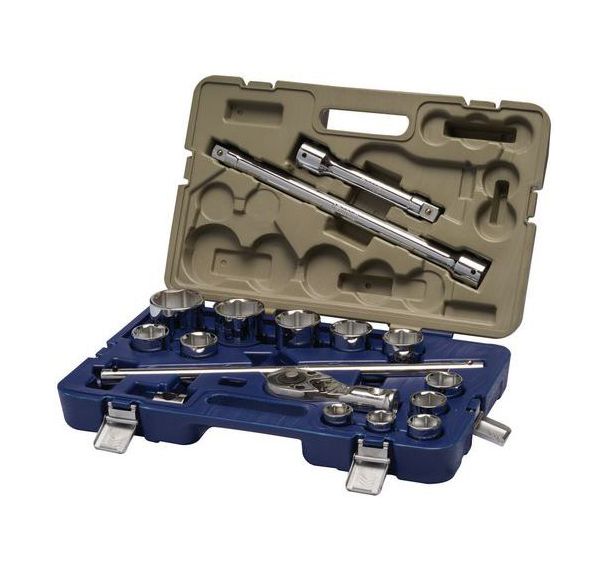 Jeu 17 douilles 6 pans 3/4"