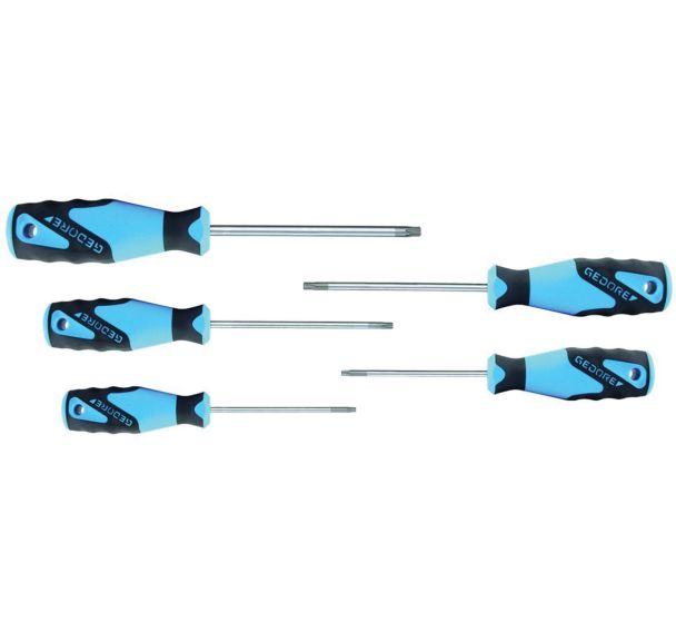 Jeu 5 tournevis Resistorx manche 3C 2163TXB-05