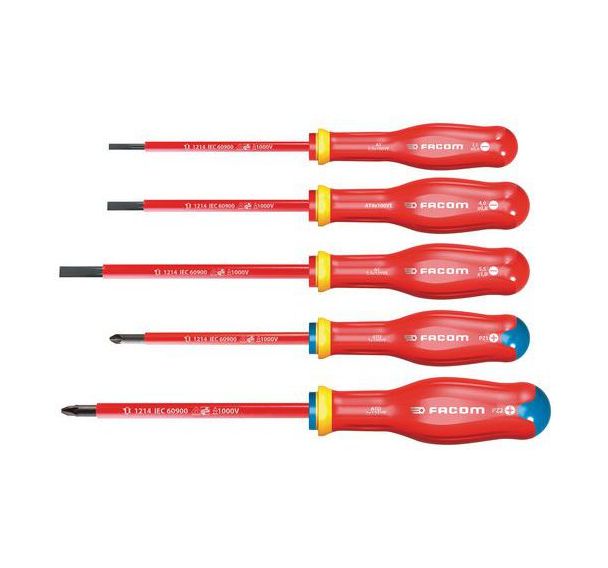 Jeu 5 tournevis prot2 1000v