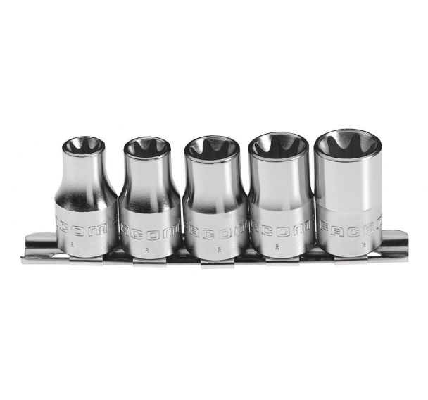 Jeu 6 douilles 1/4 pouces Torx® sur rack