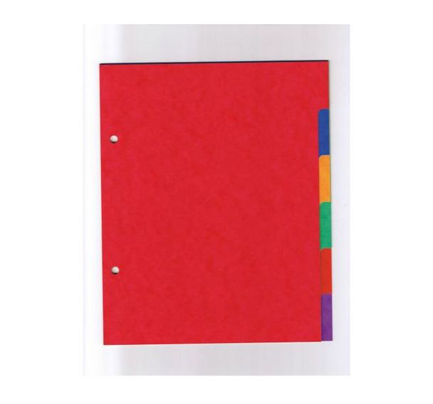 Jeu 6 intercalaires plastique 17 x 22 cm - 20/100e