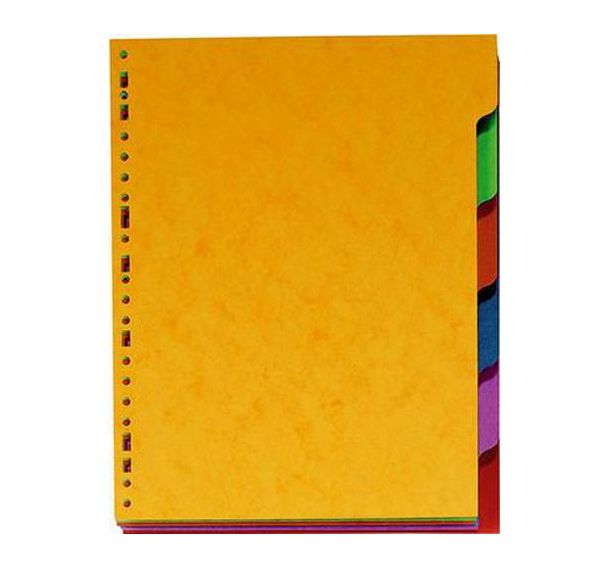Jeu 6 maxi intercalaires polypropylène 40/100e A4+ 26 x 32 cm