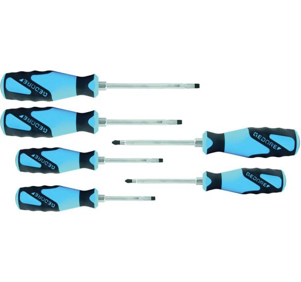 Jeu 6 tournevis à frapper fente et Phillips SK2154PH-06