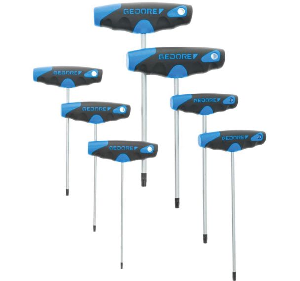 Jeu 7 tournevis poignée en T vis Torx 2142TX-007