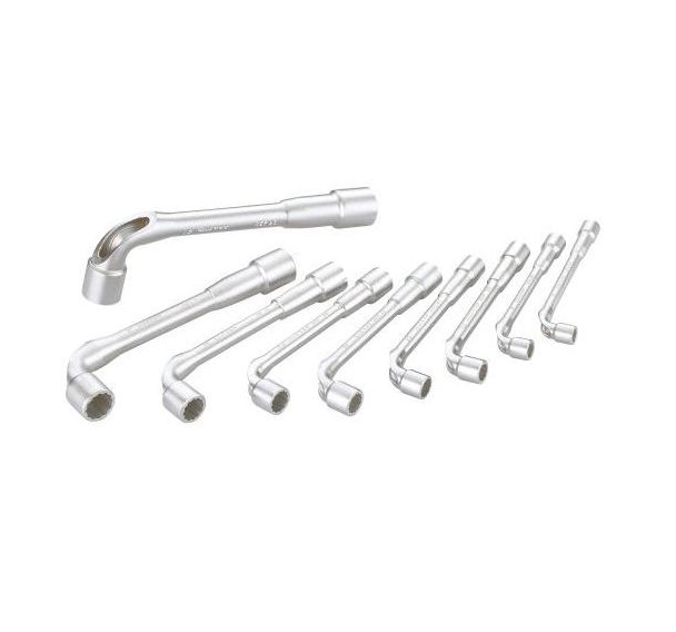 Jeu 9 clés à pipe debouchees 6/12 pans 8 à 19 mm_93-SDJ9