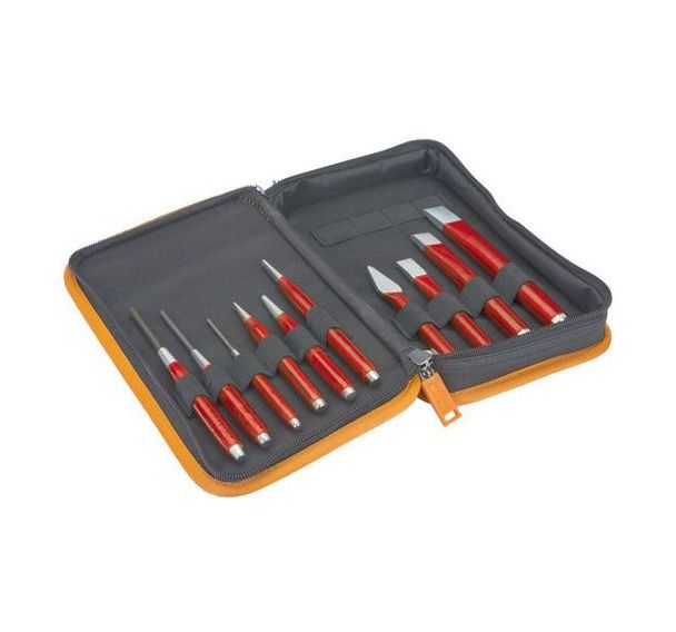 Jeu burins et chasse-goupilles et trousse plastique - Bahco