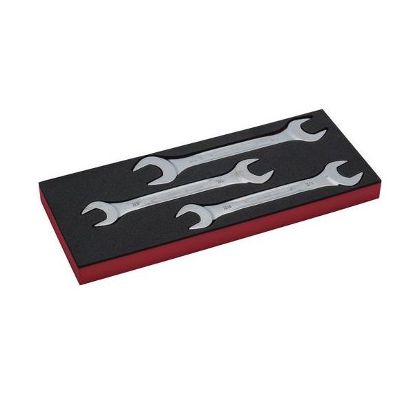 Jeu clés à fourche double module mousse 1/3 Fit&Go 3  pièces