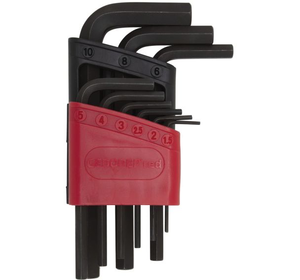 Jeu clés mâles longues sur râtelier vis 6 pans R36605009Red