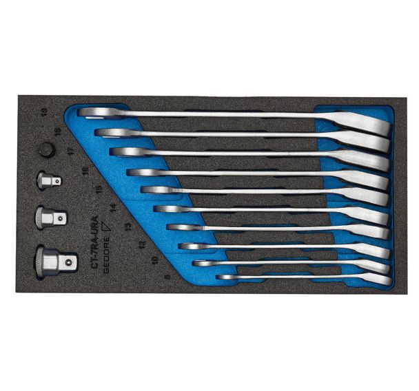 Jeu clés mixtes à cliquet en module 1/3 - 1500CT1-7RURA