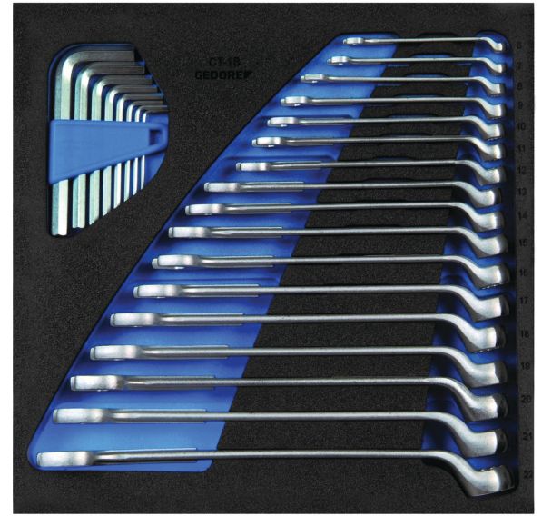 Jeu clés mixtes et clés mâles en module 2/3 1500CT2-1B