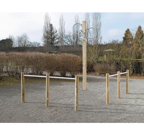 Jeu d'adresse, balle et anneaux