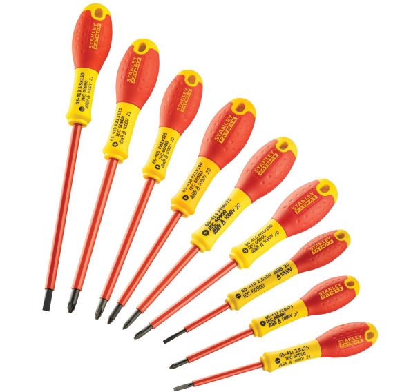 Jeu de 10 tournevis isolés 1000V et testeur - Fatmax