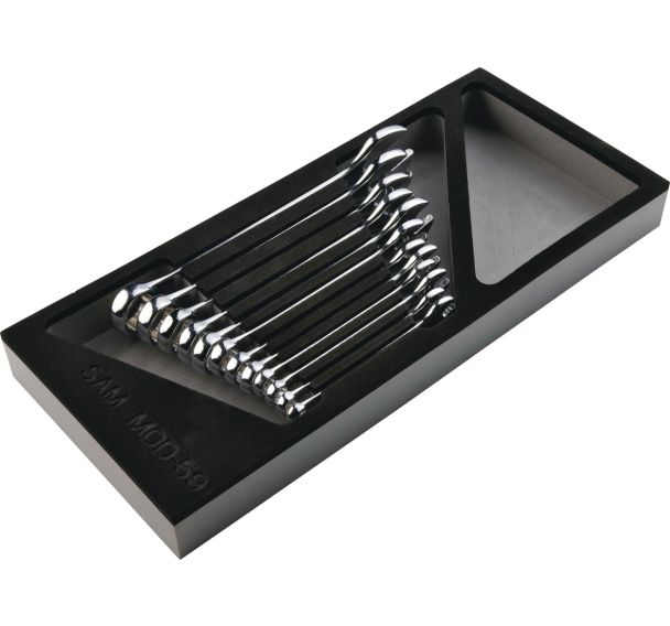 Jeu de 12 clés à fourches en module