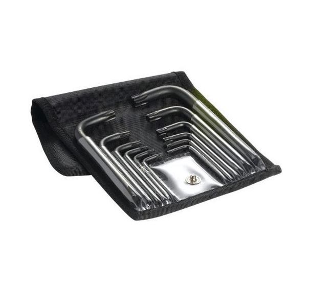 Jeu de 12 cles males coudees torx en trousse