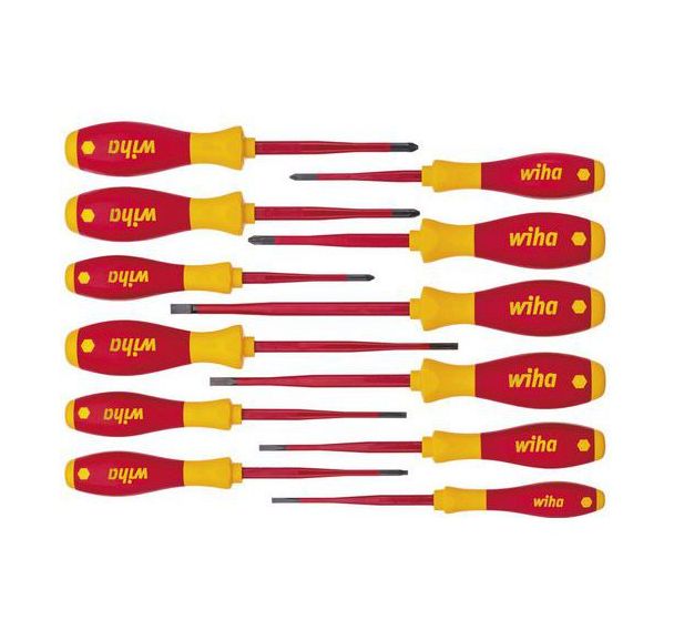Jeu de 12 tournevis SoftFinish electric slimFix