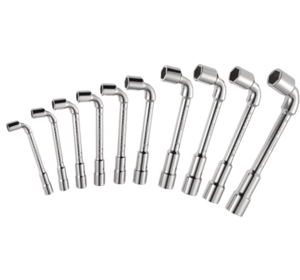Jeu de 22 clés à pipe débouchées 12 pans x 6 pans