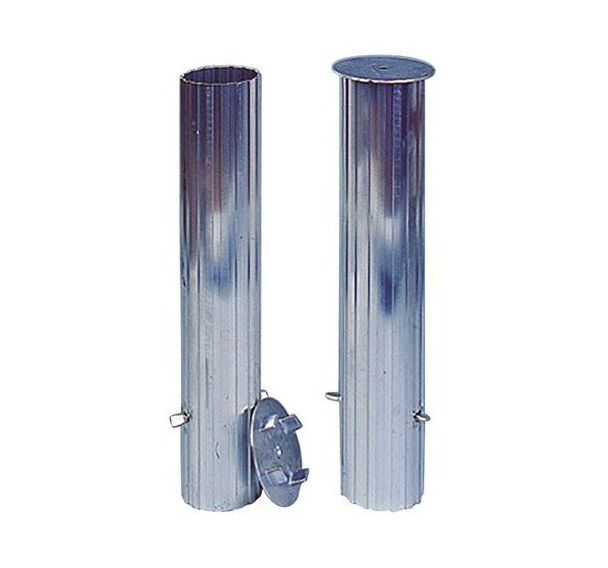 Jeu de 2 fourreaux pour poteaux de volley alu scolaires