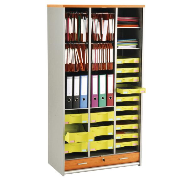 Jeu de 2 rails pour dossiers suspendus pour tablette largeur 80 cm