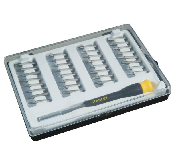 Jeu de 35 pièces Tournevis micro embouts - Stanley