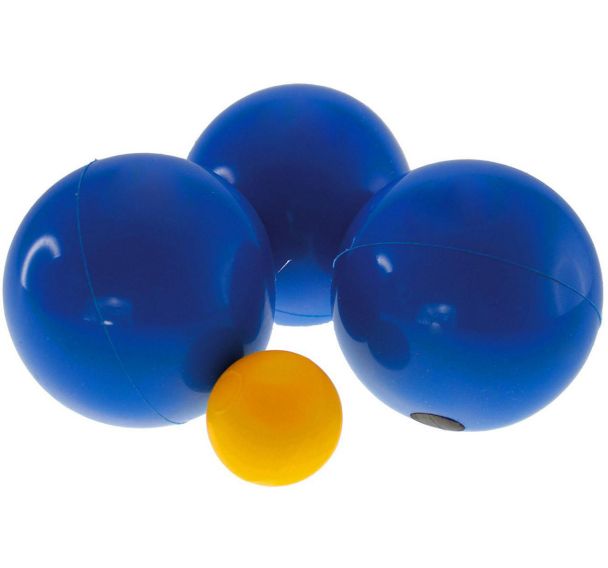 Jeu de 3 boules de pétanque PVC - diamètre 74 mm - 680 g