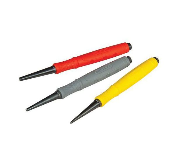 Jeu de 3 chasse-clous dynagrip - Stanley