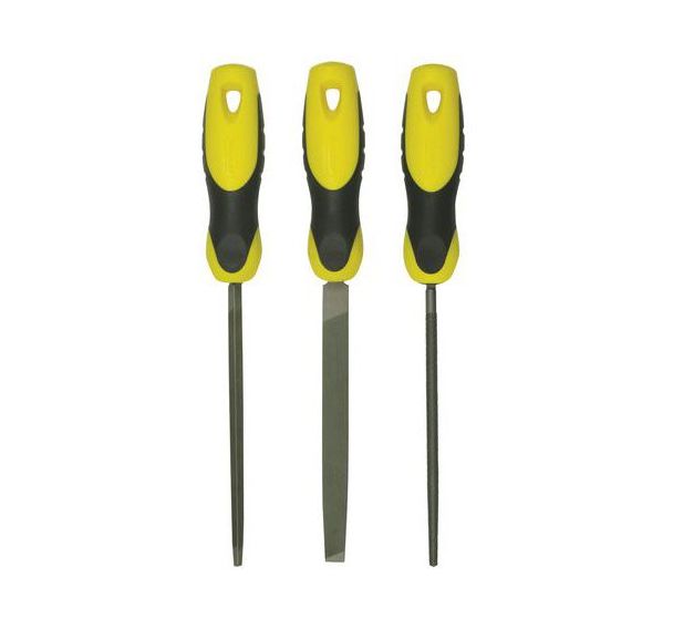 Jeu de 3 limes bâtardes 150mm - Stanley