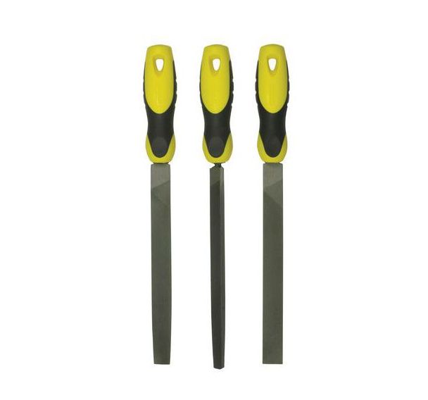 Jeu de 3 limes mi-douces 200mm - Stanley