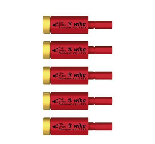 Jeu de 5 adaptateurs easyTorque VDE 0,8 à 4,0Nm