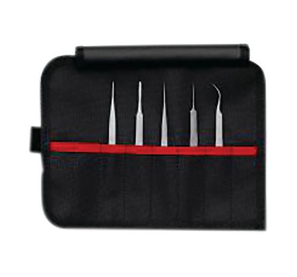 Jeu de 5 pinces brucelles - Knipex