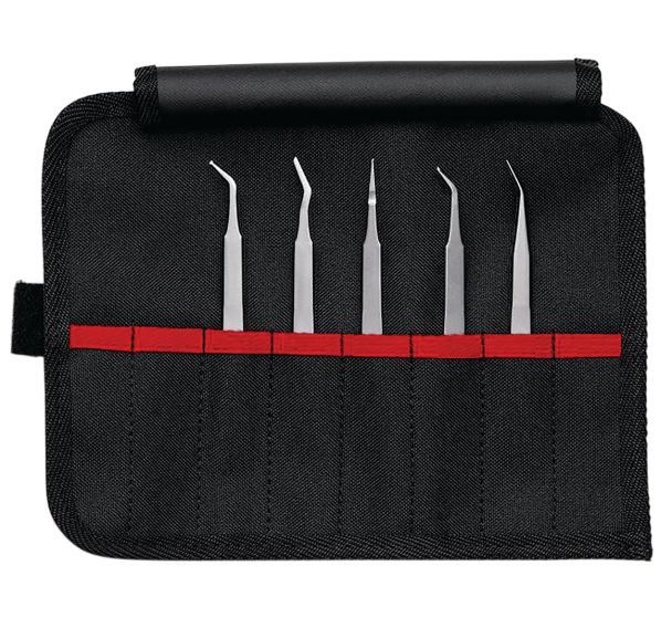 Jeu de 5 pinces brucelles SMD - Knipex