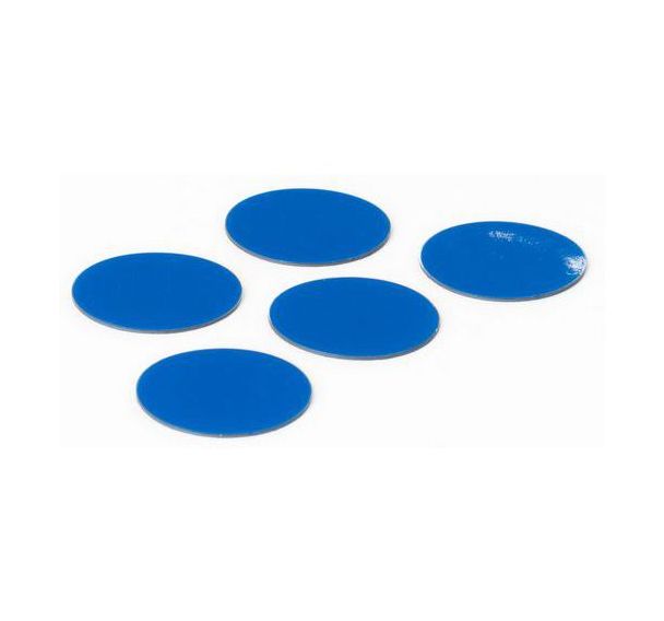 Jeu de 5 symboles de cercle bleus - Smit Visual
