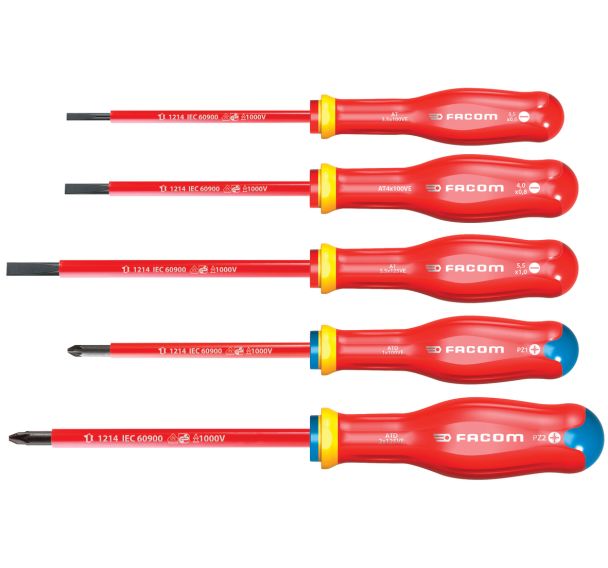 Jeu de 5 tournevis Protwist® Slim isolé 1000V